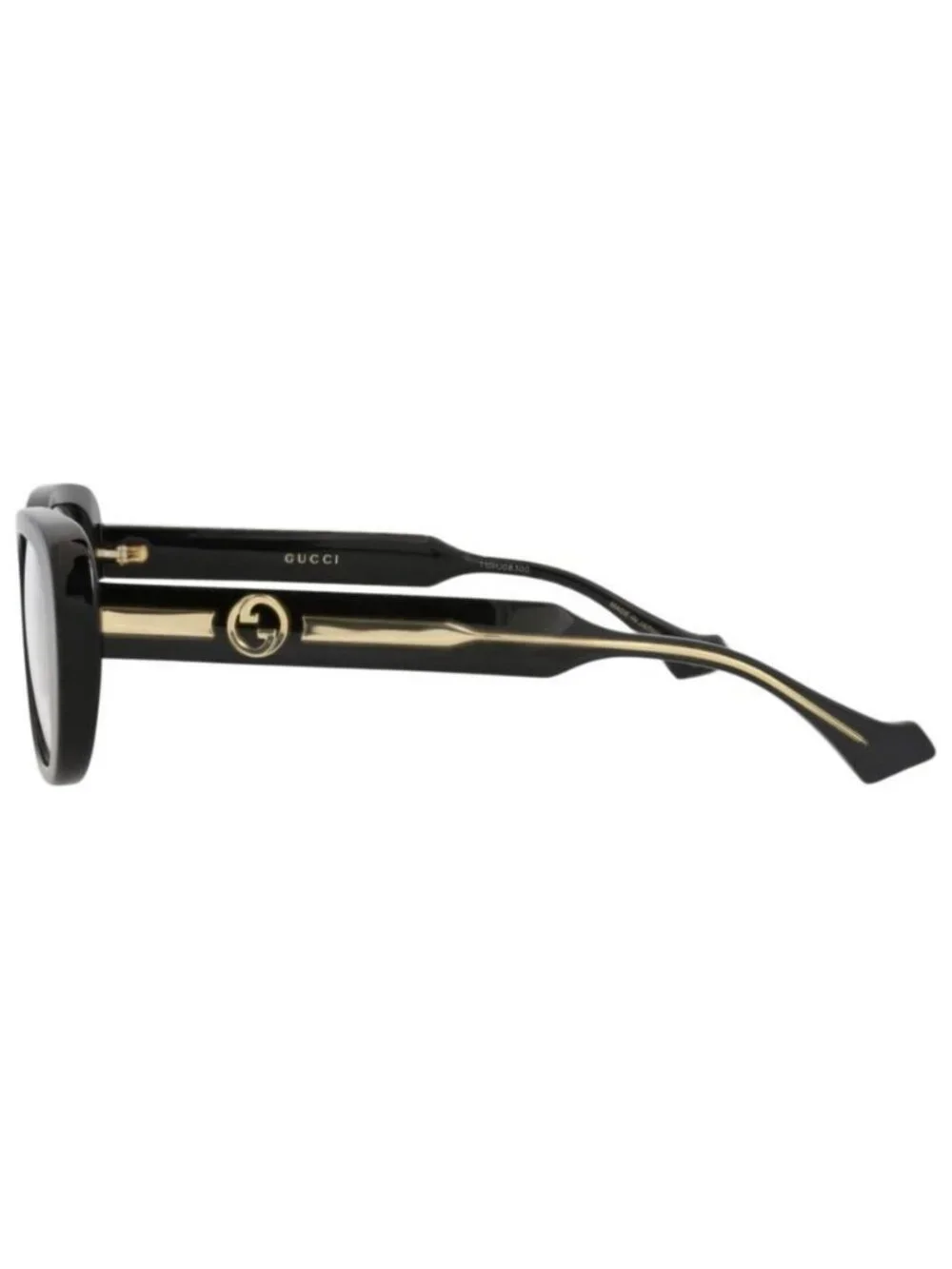 New Gucci Womens Cat Eye Black Crystal Transparent Fashion Designer Eyeglasses